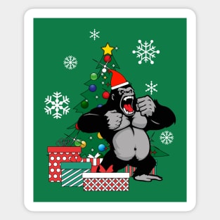 King Kong Around The Christmas Tree Sticker